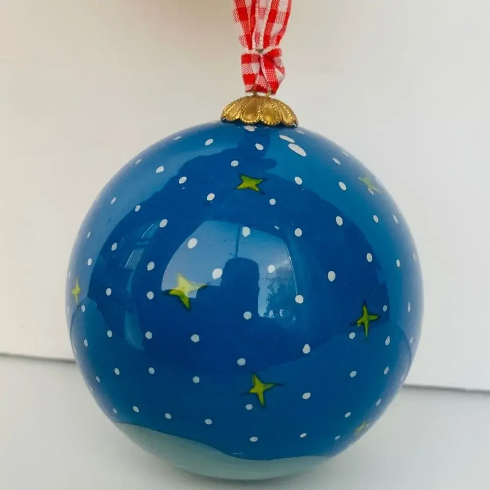1994 BYA Glass Polar Bear Ornament